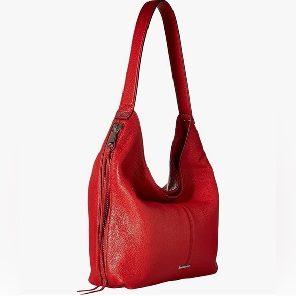 Rebecca Minkoff Handbags - Rebecca Minkoff medium Bryn double zip hobo red shoulder bag
